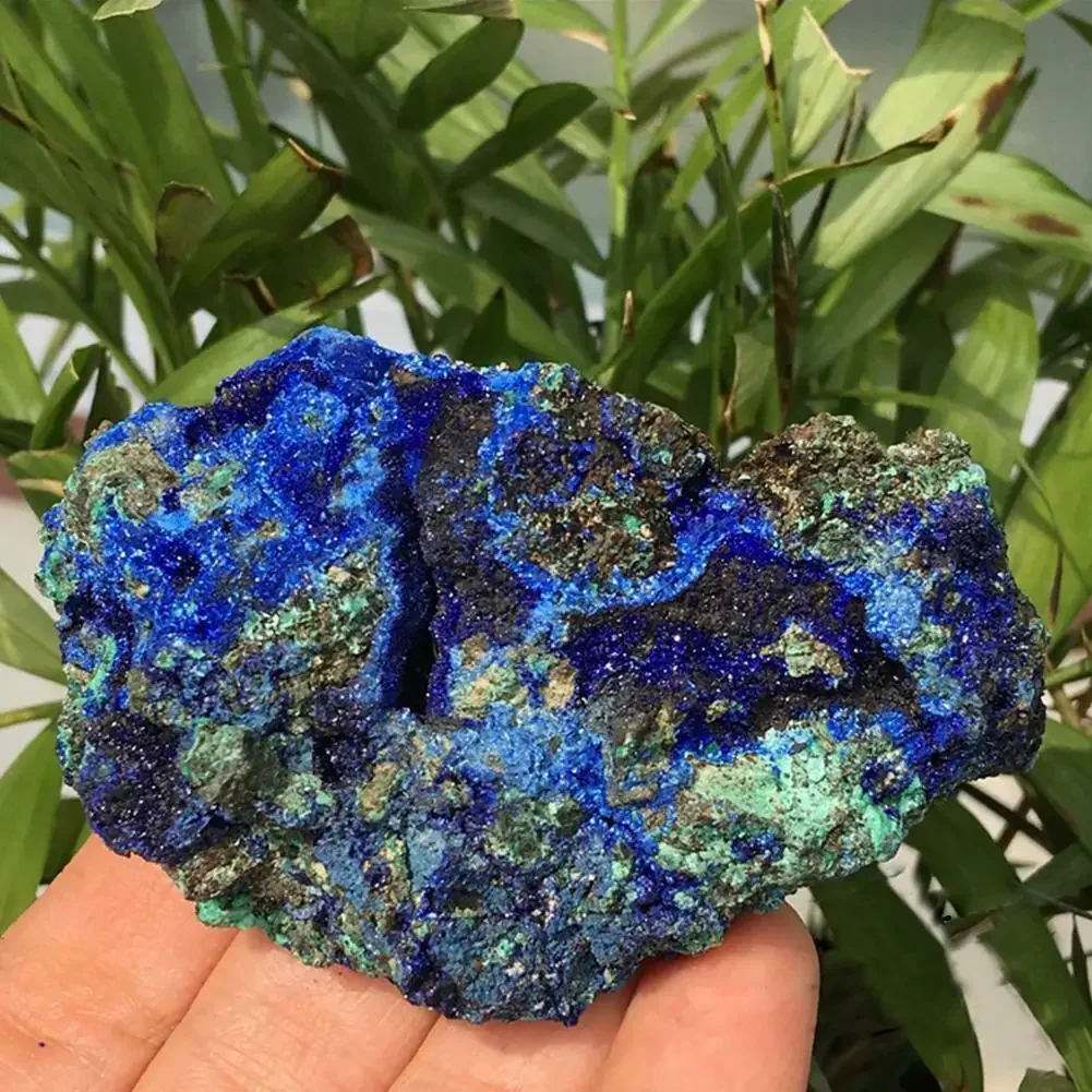 Natural Azurite Malachite Geode Crystal Mineral Reiki Specimen Healing Stone Collectible