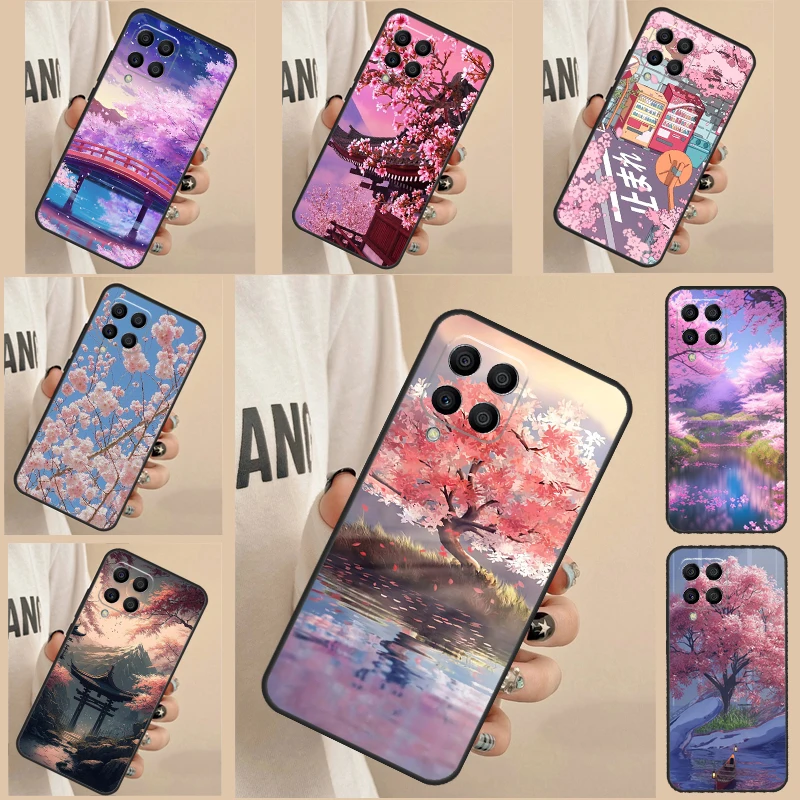 Cherry Blossom Case For Samsung Galaxy M12 M13 M14 M22 M32 M52 M11 M21 M31 M23 M33 M53 M20 M34 M54 Fundas