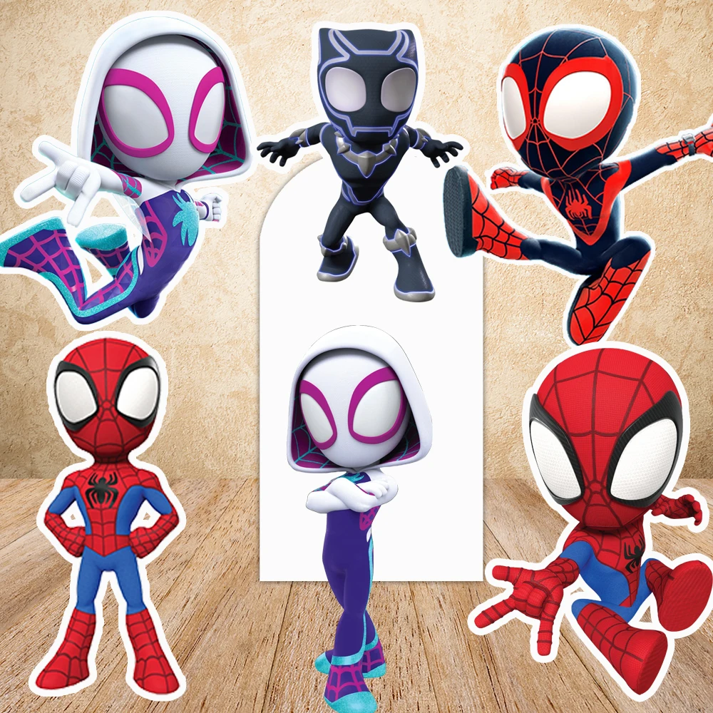Спайди и его удивительные друзья вырезы Spidey большой декор детский душ день рождения стоячий реквизит супергерой пенопластовая доска на день рождения