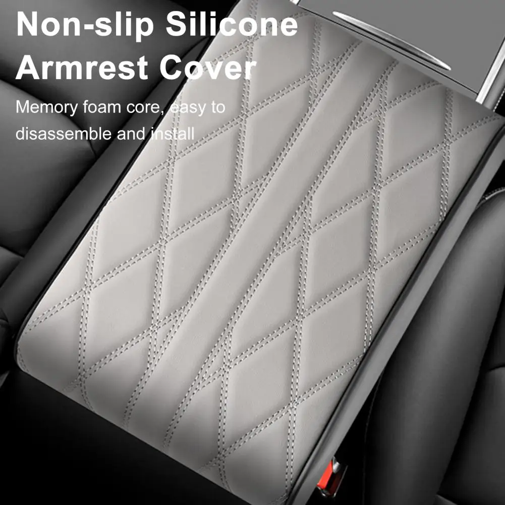 

Anti-slip Armrest Cover Car Armrest Box Pad Universal Soft Fabric Car Armrest Box Pad Cover Wear Resistant Scratch-proof