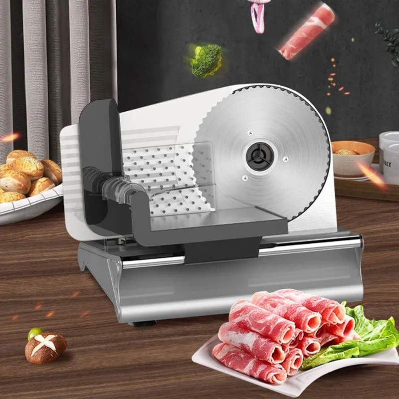 EU Home Bread Slicer Toast Slicing Machine Beef Lamb Roll Electric Food Slicer