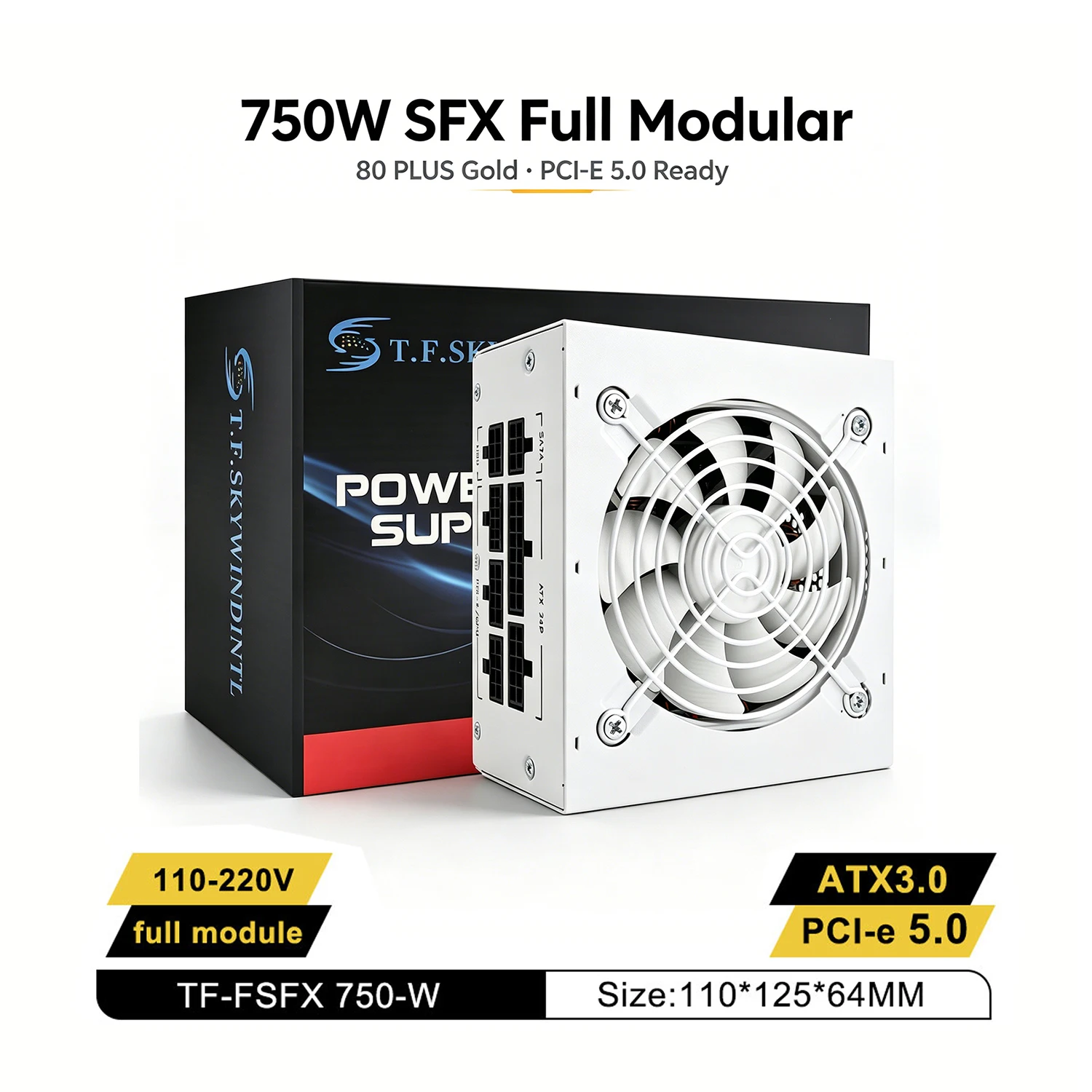 Sfx Power Supply 750W Gold - Блок питания SFX мощностью 750 Вт,