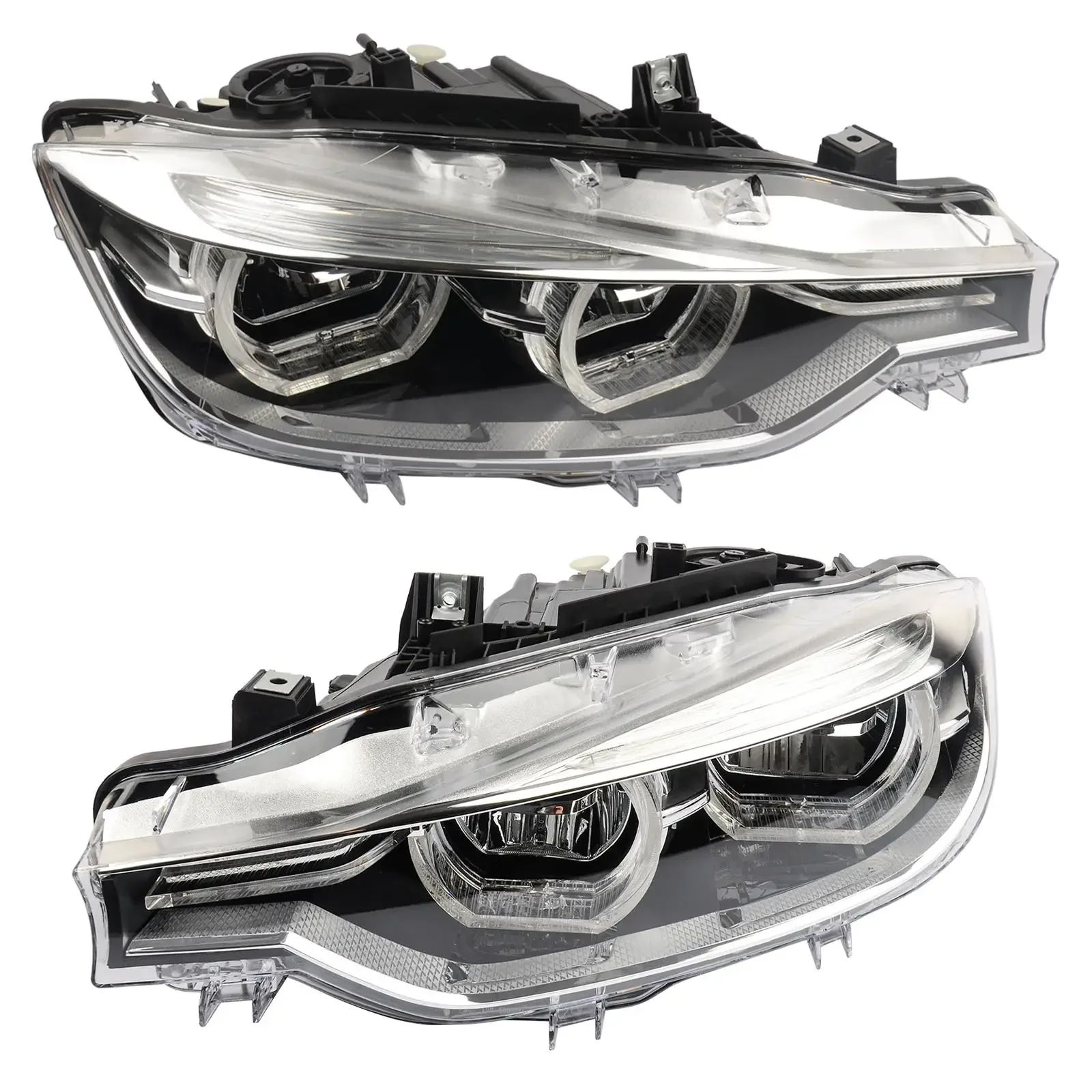 AP03 Pair Headlights Full LED Headlamps Left & Right 63117419631 For 15-19 bm 3 Series F30 F31 63117419632