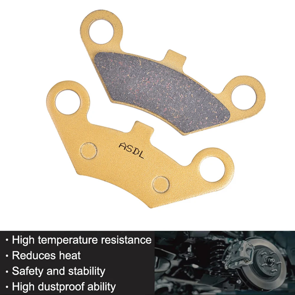 Front Rear Brake Pads Disc For NEW FORCE QUADS Most Models Check Shape of Old Pad For PEUGEOT Metropolis 400 RS 3 Wheel Model 14
