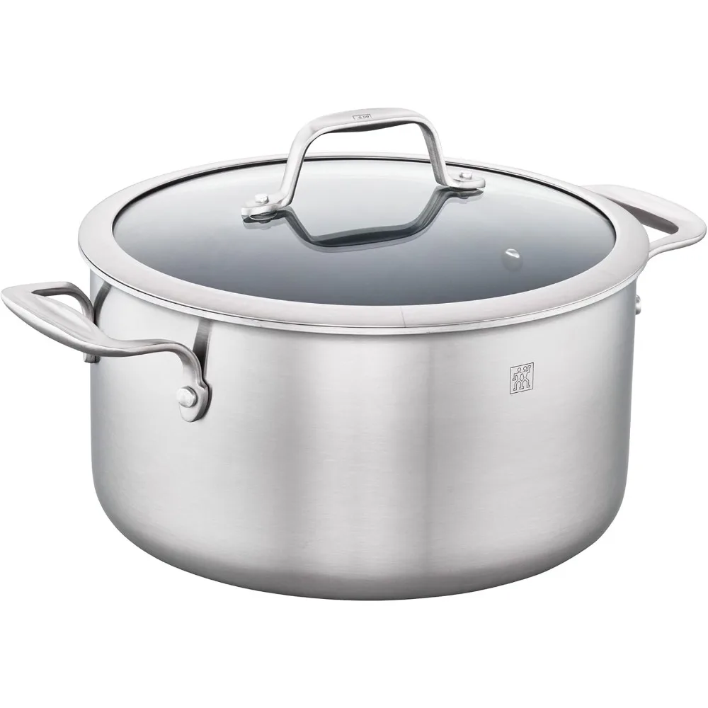 ZWILLING Spirit Ceramic Nonstick Dutch Oven, 6-qt, Stainless Steel