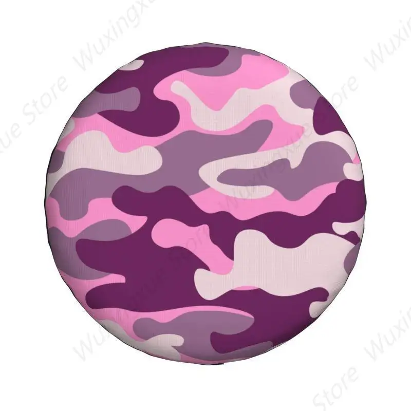 Pink Military Camouflage Camo Style Tire Cover 4WD 4x4 SUV Spare Wheel Protector for Prado Pajero Jeep 14