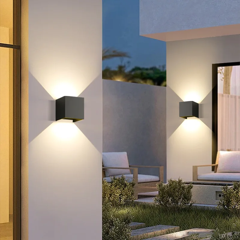 

Aluminum Waterproof IP65 Outdoor Wall Light Adjustable Beam Angle Modern LED Wall Lamp For Garden Living Room Corridor Lighting