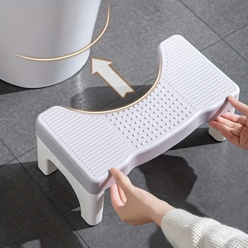 1Pcs Bathroom Squatty Potty Toilet Stool Pregnant Woman Seat Elderly Toilet Foot Stand Stool Shower Seat Bathroom Accessories