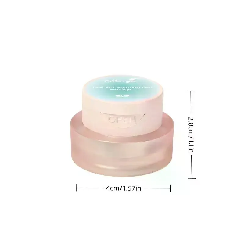 Air Cushion Padding Glue Nail Polish Glue Pink Color Nail Art High Saturation Gypsum Painting Glue For DIY Manicure Home Salon