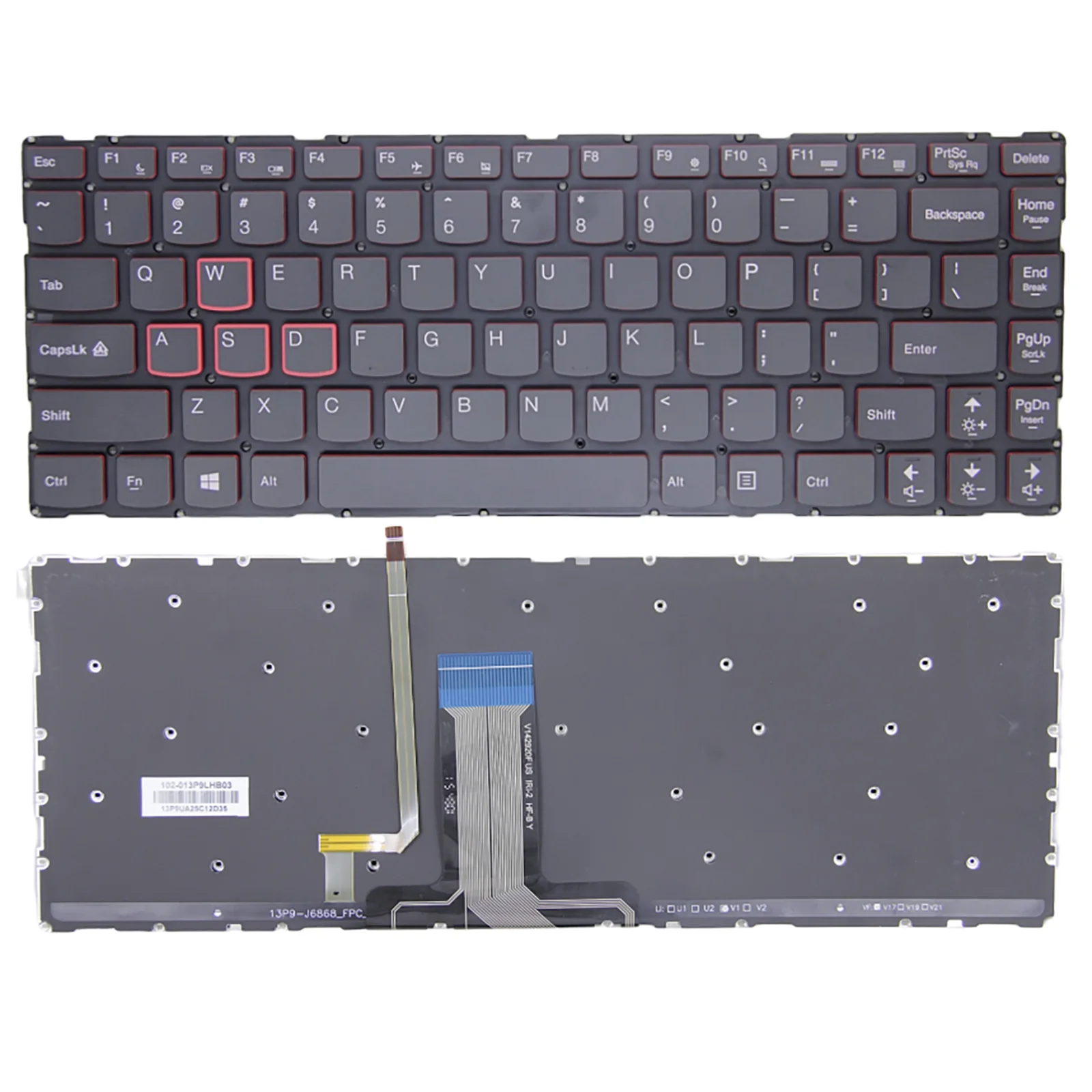 

US Layout for Lenovo Rescuer 14ISK Y40-70 Y40-80 Y40P Y700-14ISK Laptop Keyboard