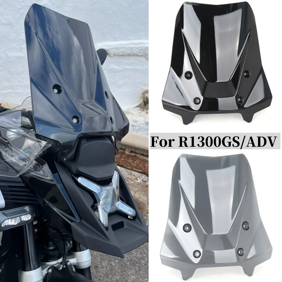 

R1300GS Adventure Motorcycle Wind Deflector Expanded Windscreen Windshield Screen Fairing For BMW R1300 GS ADV R1300GSA 2023 24
