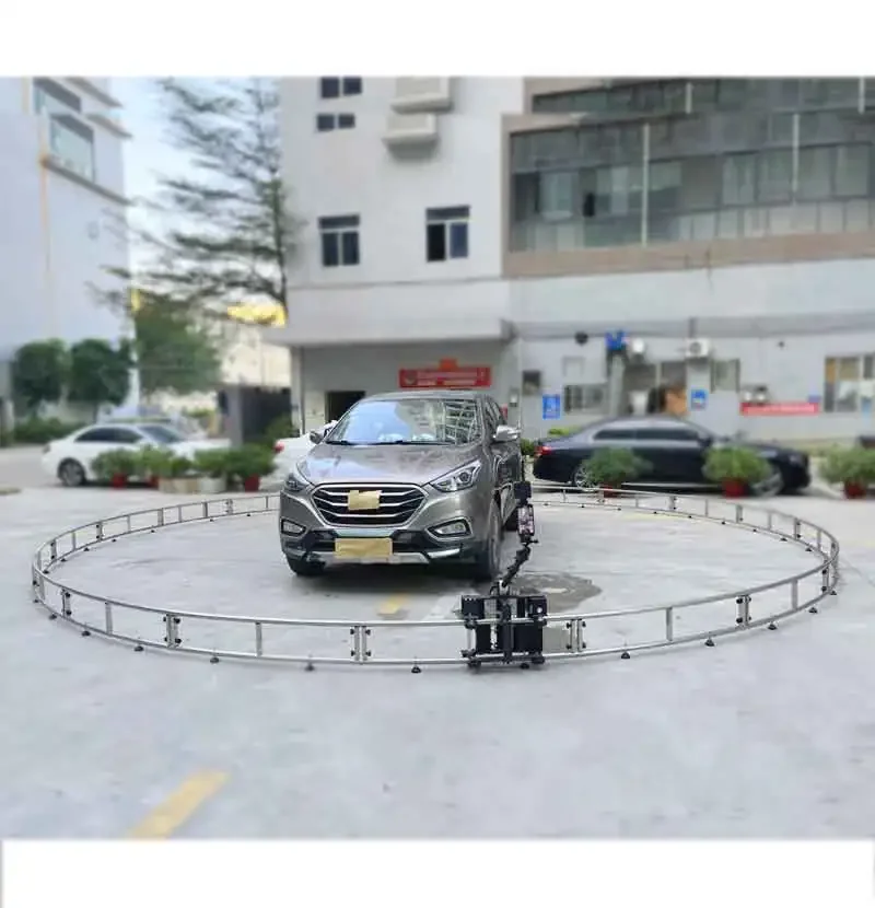 Auto 360 degree rotation camera photography shots zoom dolly circle 360 photobooth for  motor show