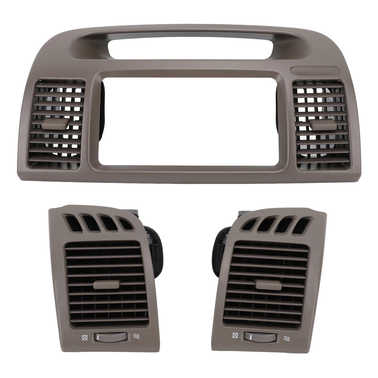 

Front Center Dash AC Vents Radio Trim Bezel Air Conditioning Outlet Grill Panel for Toyota Camry XV30 2001 2002 2003 2004-2006