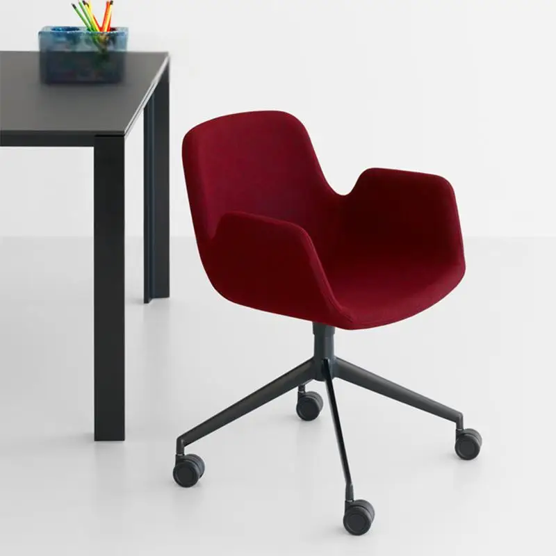 Leisure chair Modern minimalist rotating armrest High-quality fabric dirt-resistant office negotiation room Reception meeting
