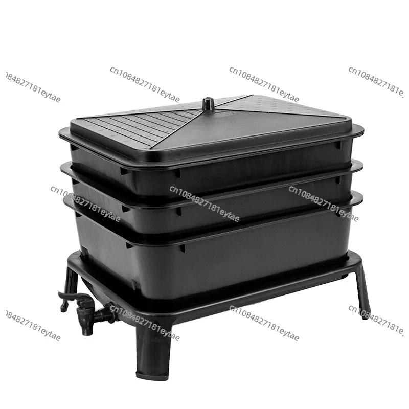 

Worm Composter Bin Vermicomposting Kit for Kitchen Waste Garden Outdoor Organic Fertilizer DIY Worm Farm