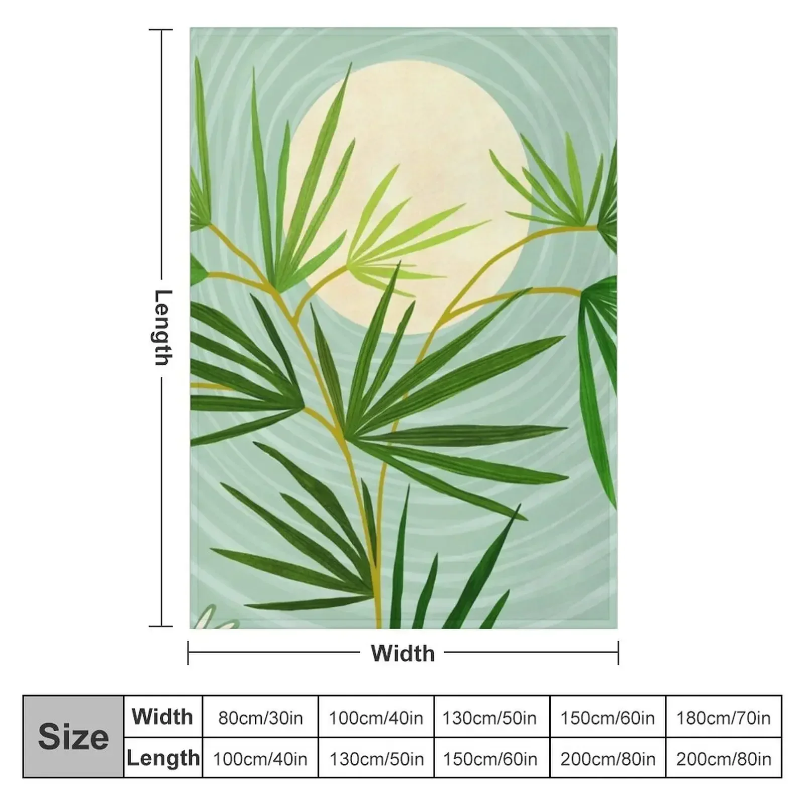 Spring Desert Night Throw Blanket couch cozy soft plush fuzzy picnic outdoor blanket