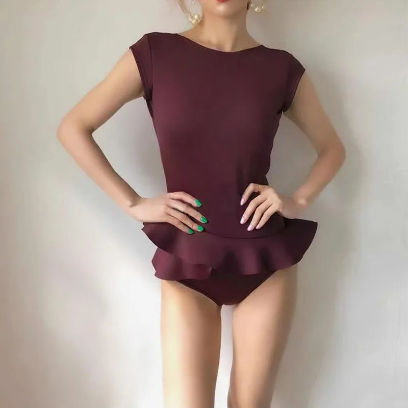 

Tagkita Bla V-Ne Bikini One-Piece Swimsuit Women's Thermal Beach Vaion Swimwear Sexy Bal Cover-Up Nylon Casual