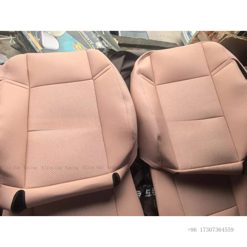 Customized Luxury Leather Car Seat Covers Salon Intrieur for Hilux Auto Seat Covers 100%Tested Full Set Waterproof