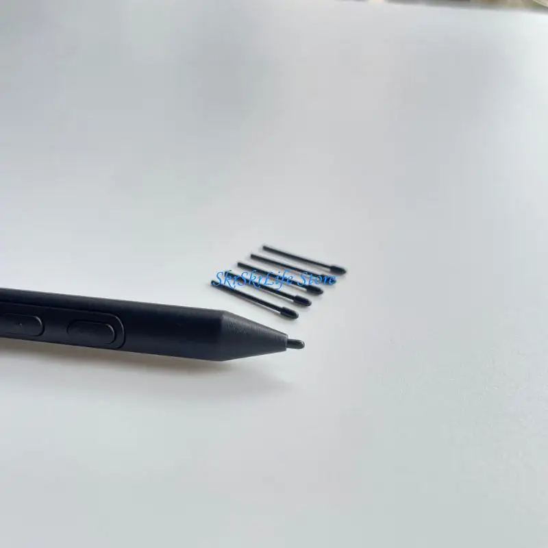 E65E Drawing Tablet Pen Tips Plastic Pen Refills With Clip For Pen 3 PTK470 PTK670