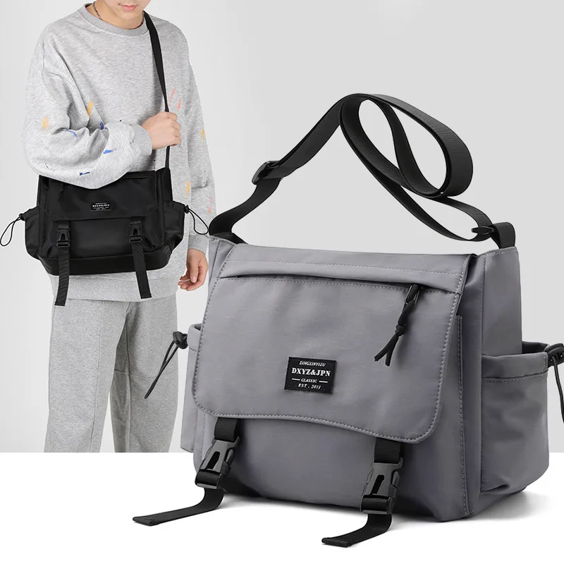 Men Shoulder bag Canvas Messenger bag Crossbody Bag Vintage male Leisure Sling bag Casual Boy Handbags Chest Bags for Men