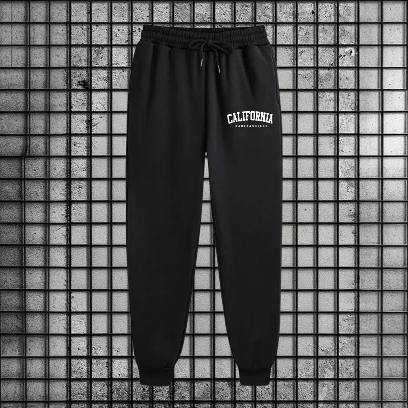 الخريف الشتاء ملابس رياضية كاليفورنيا رجل رياضي طقم رياضي 2025 جديد 2 قطعة قلنسوة بسحاب Sweatpants الحضرية الشارع الشهير الزي #6