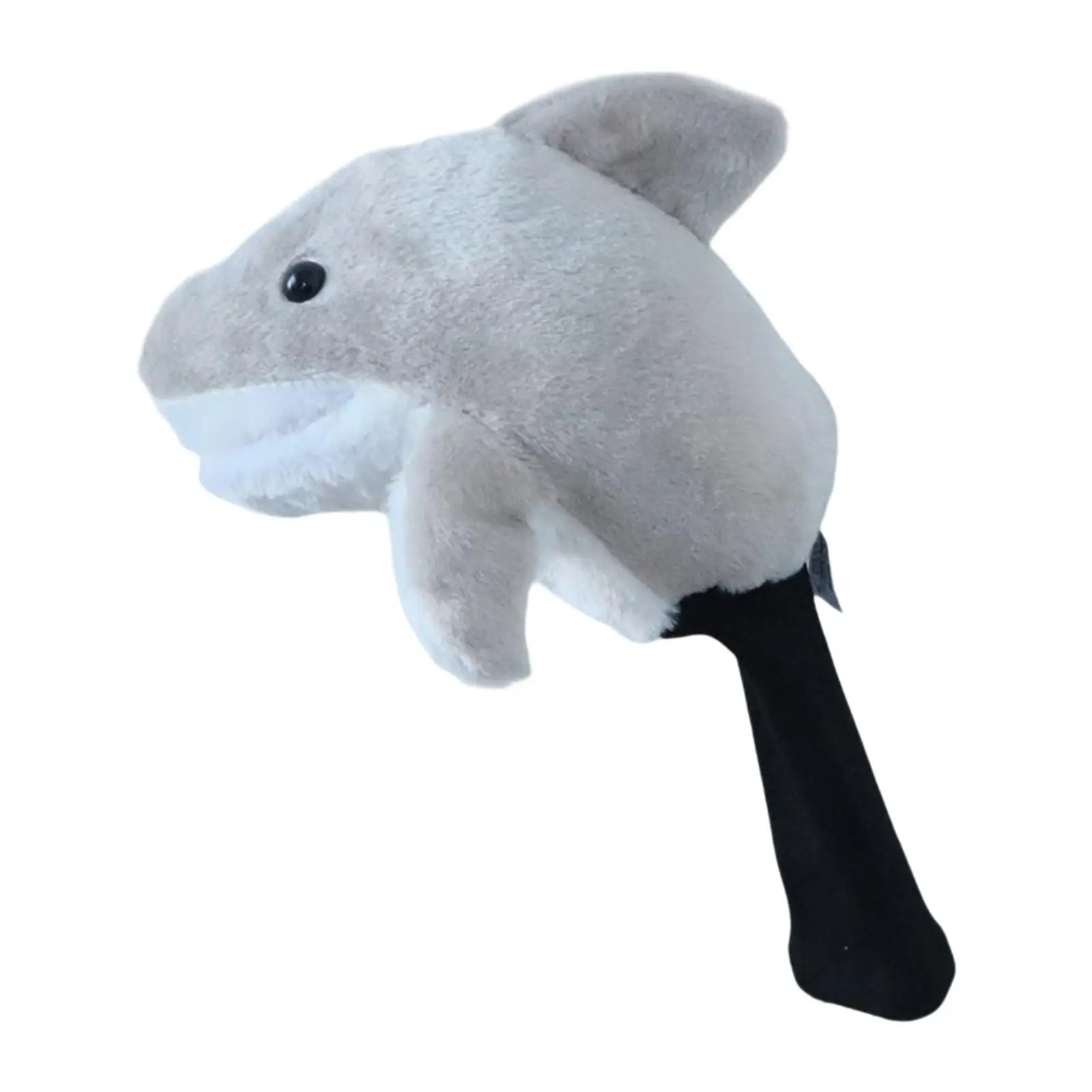 Golf Wood Head Cover Golf Club Headcover Shark Shape Lovely Cartoon Protector Plush Protection Guard for Practicing Women Men