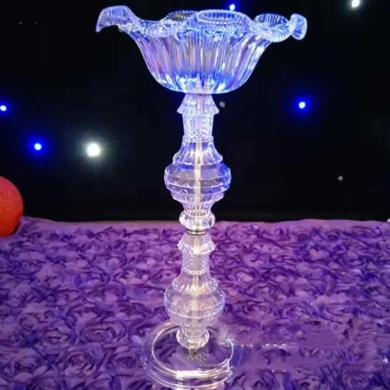 Luxury Style Wedding Acrylic Crystal Table Centerpiece 80cm Tall Wedding Columns Flower Stand For Table Decoration 10pcs
