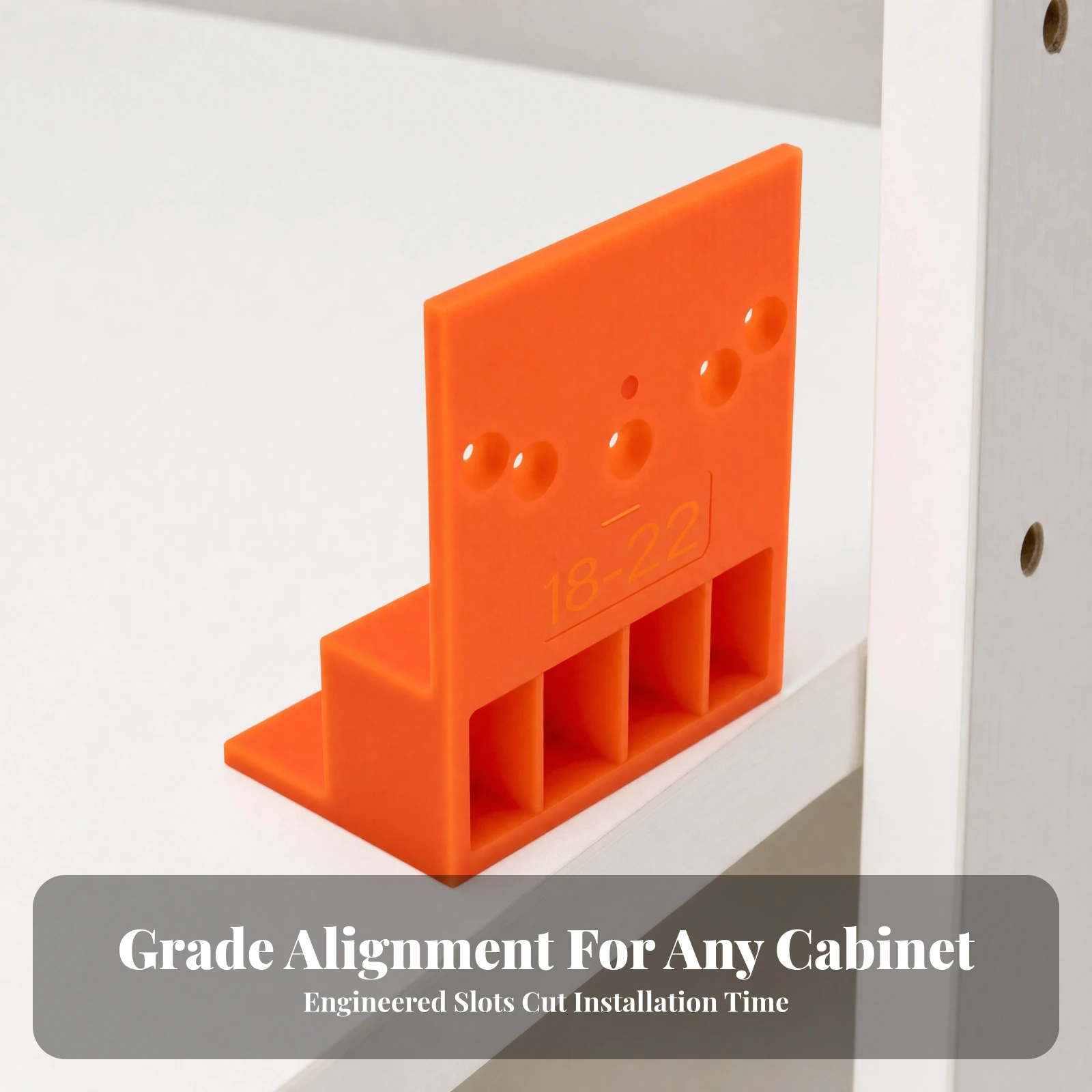 5 Pieces Wardrobe Side-Edge Installation Guide Lightweight Panel Positioning Guide with Stepped Section for Cabinetmakers