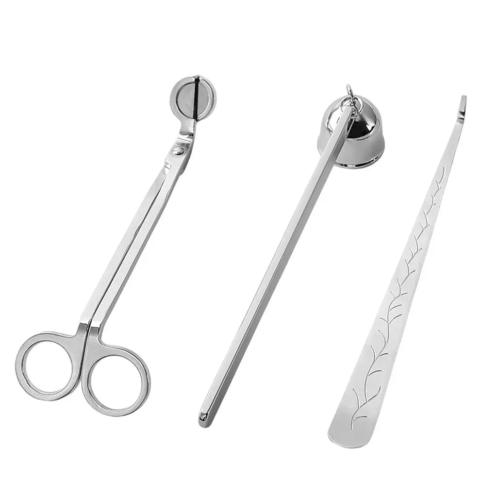 3Pcs/Set Luxury Candle Accessory Set Candle Extinguisher Tool Candle Snuffer