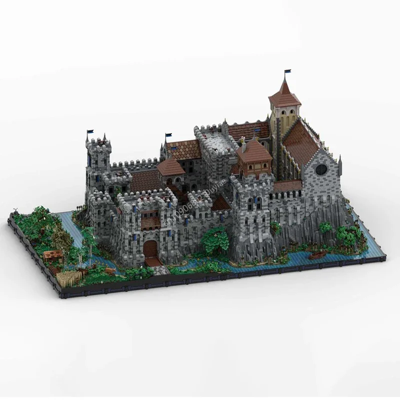 112744pcs Moc Complete Medieval Castle Model Moc Building Bricks Castle Modular DIY Sets Assembly Blocks   presents