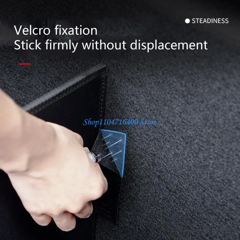 

y1gd Auto Accessories Car Rear Trunk Divider Clapboard with Mesh Pocket for Y Side Storage Box Divider