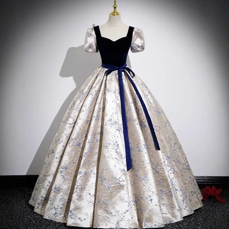 

Костюм для выступлений Choral 2025 года, выпускной экзамен фортепиано, вечернее платье, вечеринка по случаю дня рождения, пышное платье, платье для ведущего банкета