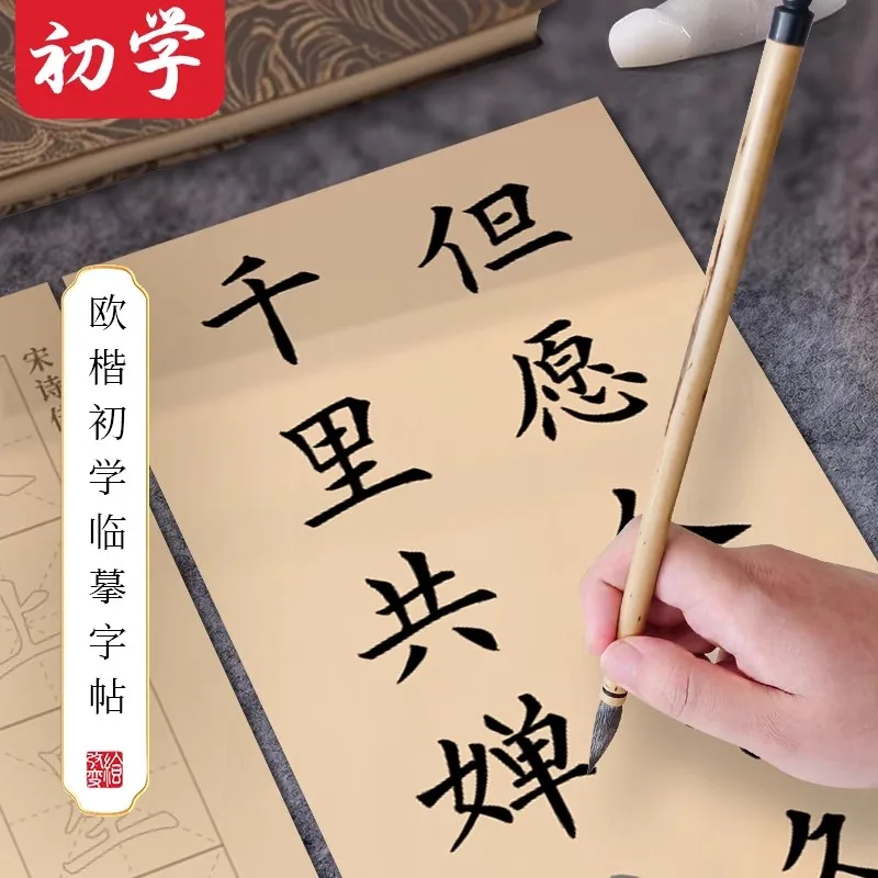 Chinese Calligraphy Practice Copybook: Medium Regular Script in Ouyang Style, Tracing Tang & Song Poems