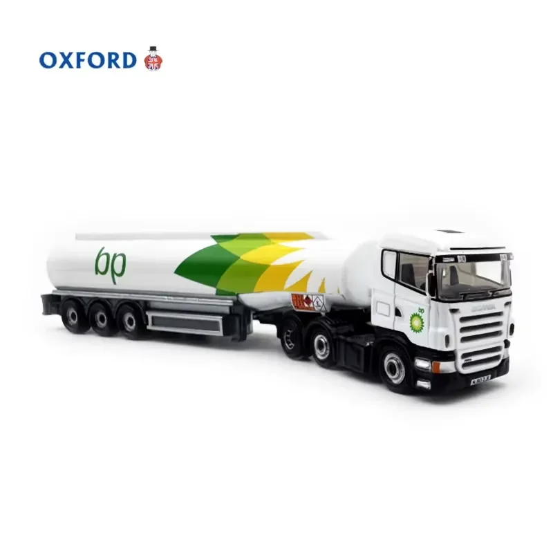 for BP Oil Tanker Truck 1:148 Scale Diecast Alloy Model Static Display Simulation Toy Collection Gift Finished Product
