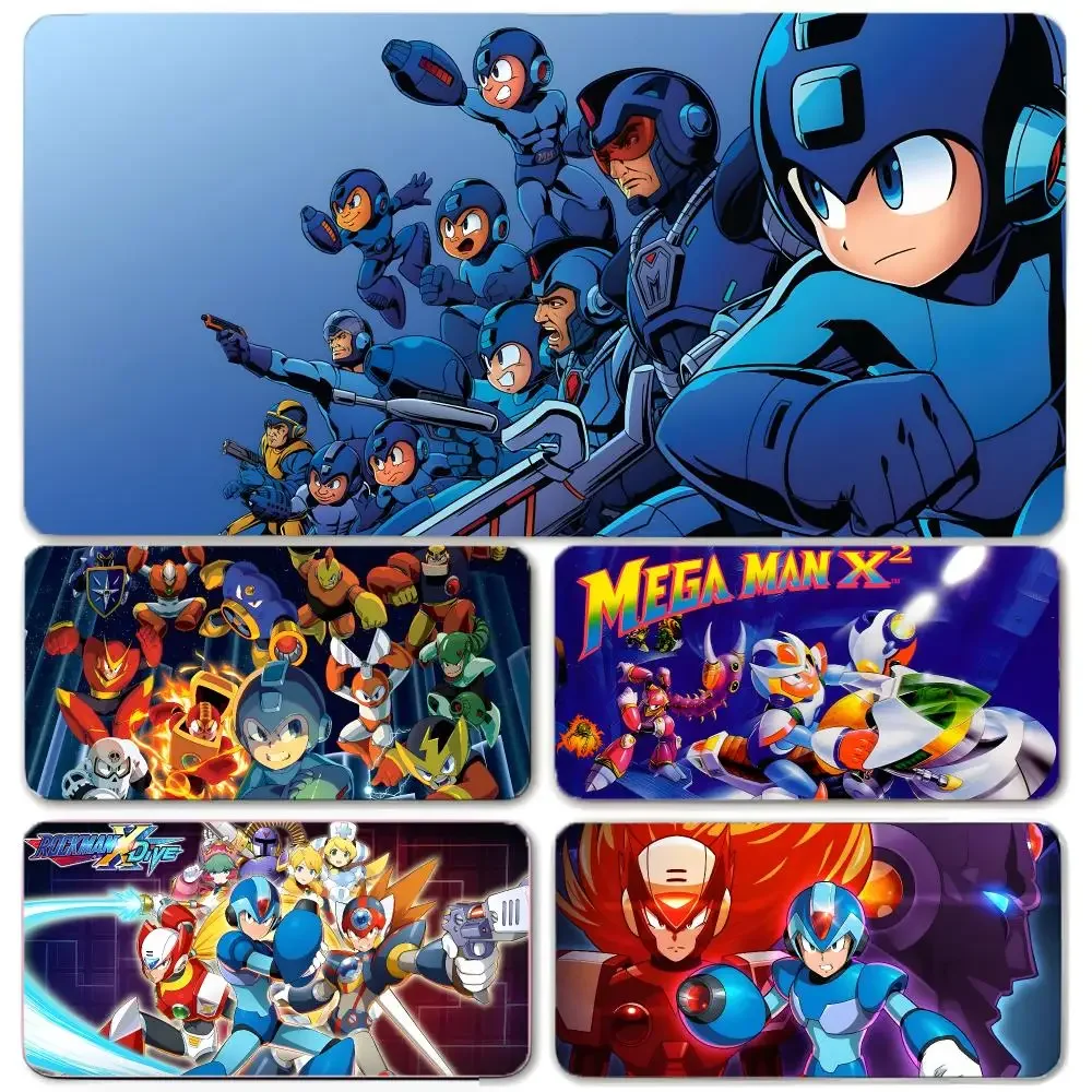 Game Platform Mega Man Mouse Pad Large Gaming Mousepad with Thick Stitched Edge Non-Slip Desk Mat