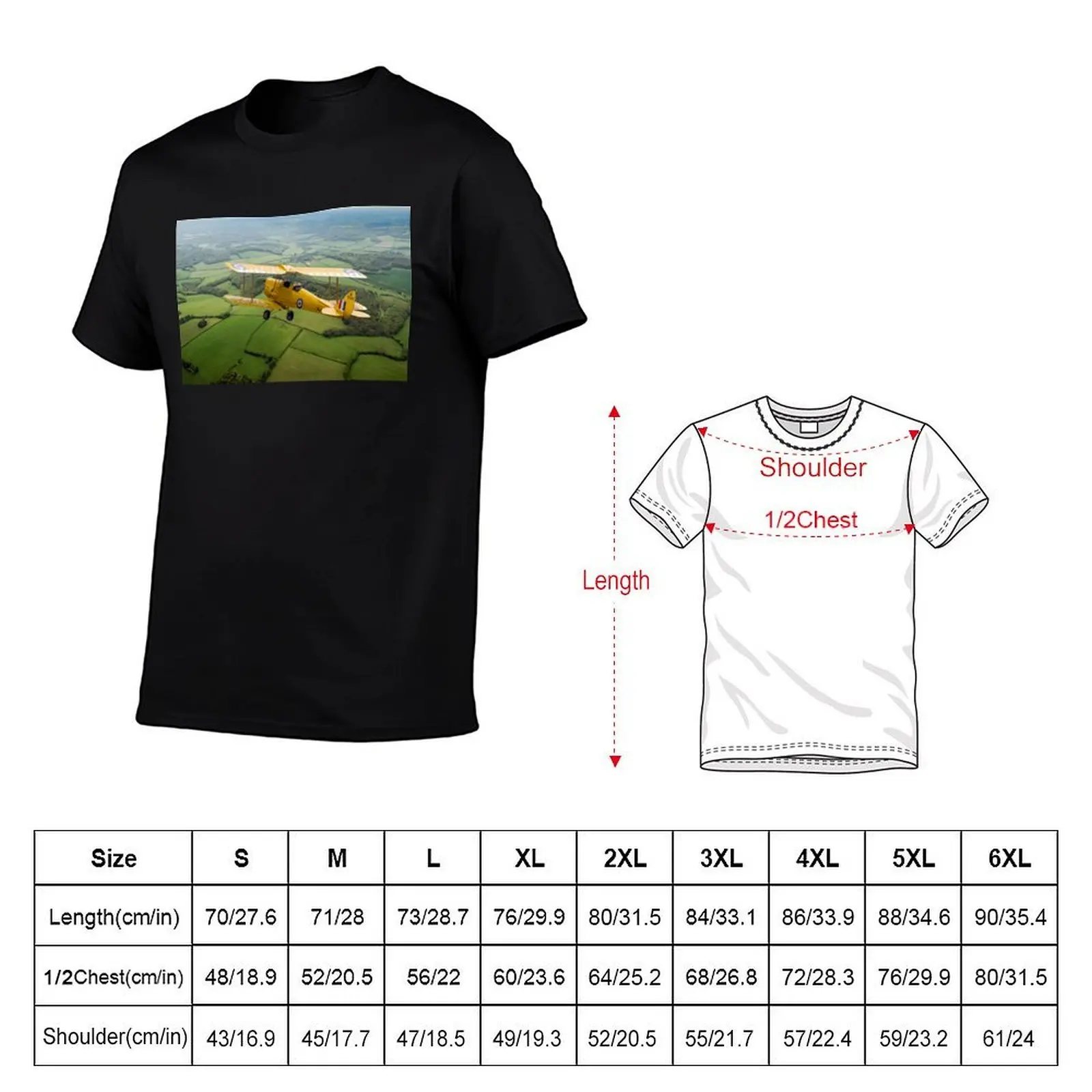 Going solo: Tiger Moth basic trainer T-Shirt vintage t shirts customs mens t shirts