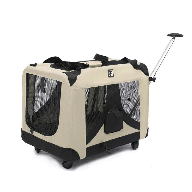 Imagem -03 - Gaiola Dobrável para Cães e Gatos Canil Portátil Trolley Cage para Carro eu Litter Dog Tent