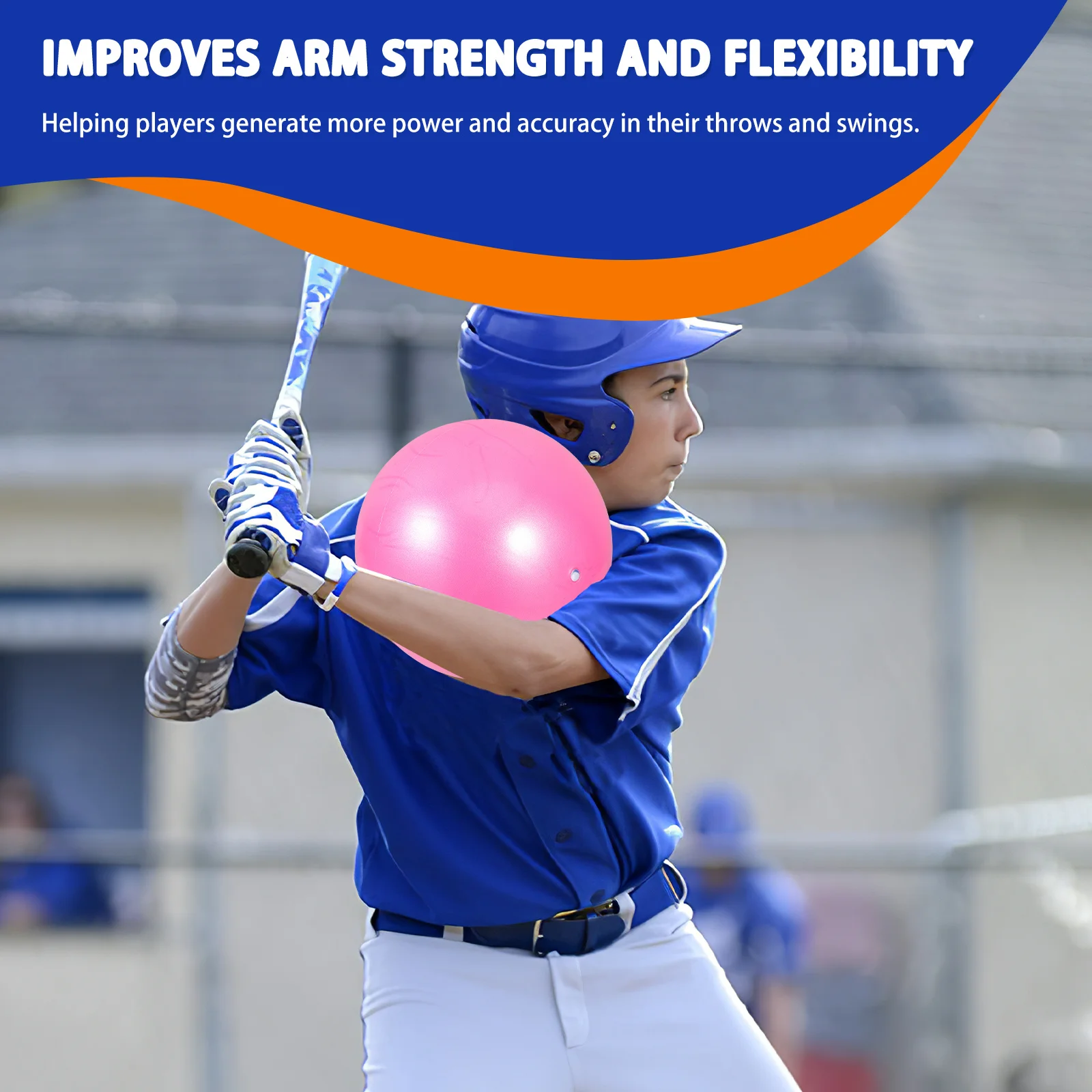 

4pcs Baseball Training Ball Connection Arm Action For Batting Pitching Drills Improved Range Of Motion Coordination Plastic