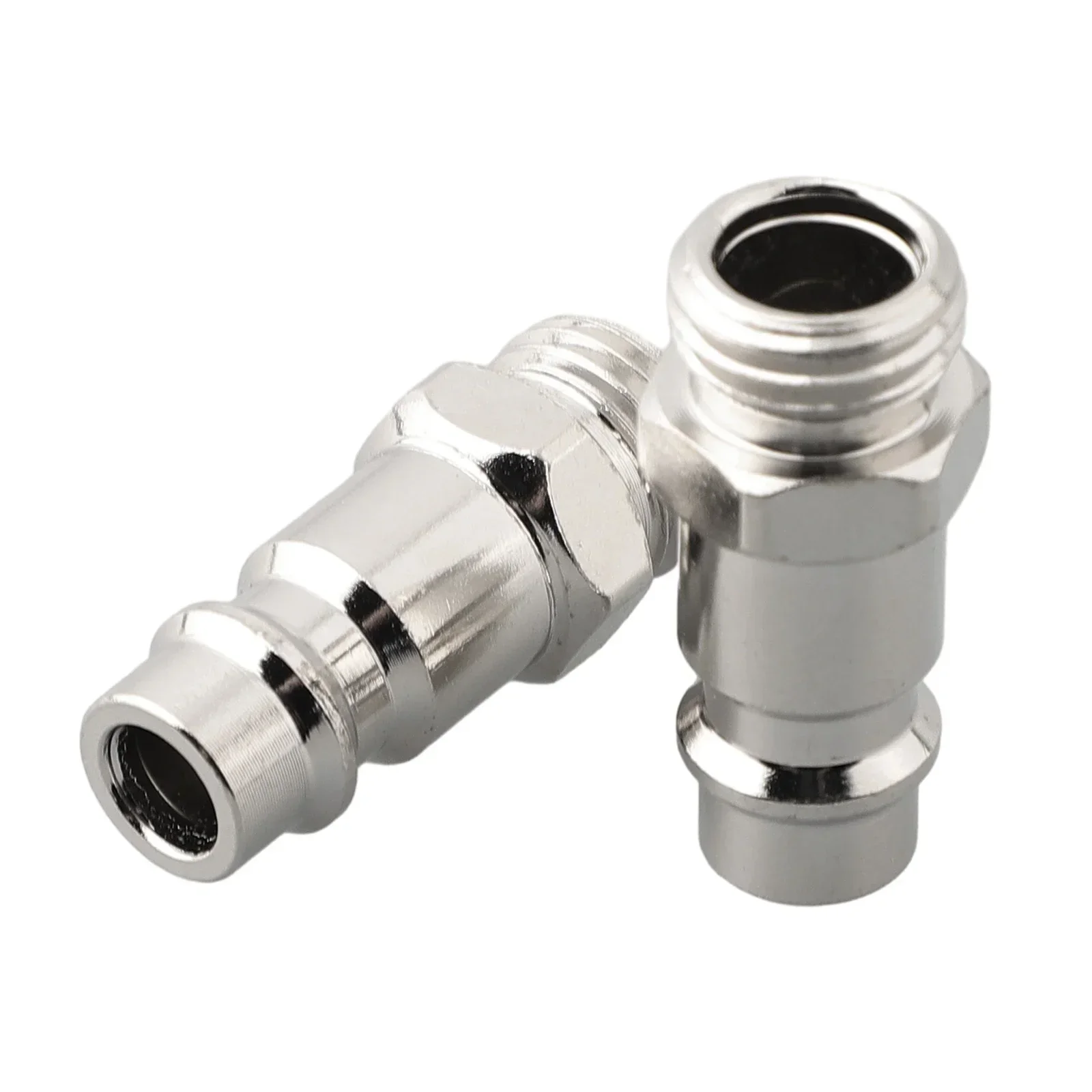 2pcs Euro Quick Release Fitting Replacement Compressed Air Line Coupler Connector With Male 1/4" Thread Air Compressor Acces