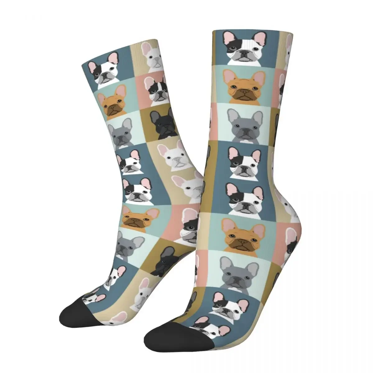 French Bulldog Dog Socks Men's Women's Fashion Dogs Socks High Quality Spring Summer Autumn Winter Middle Tube Stockings Gift