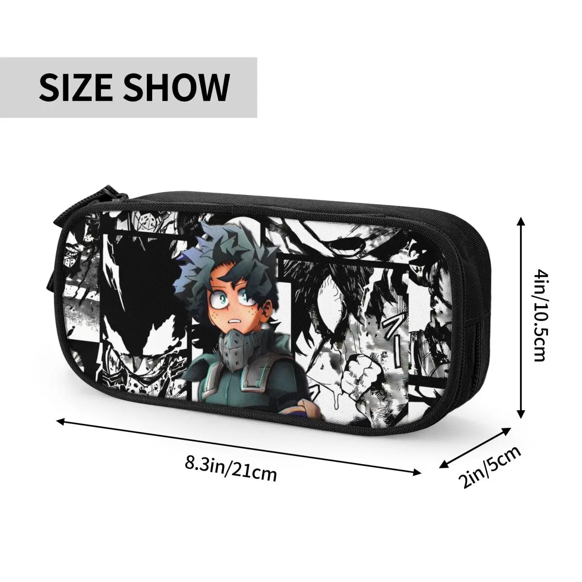Kotak Pensil My Hero Academia Izuku Midoriya Kotak Pensil Anime Pena untuk Siswa Tas Pensil Kapasitas Besar Alat Tulis Sekolah Siswa