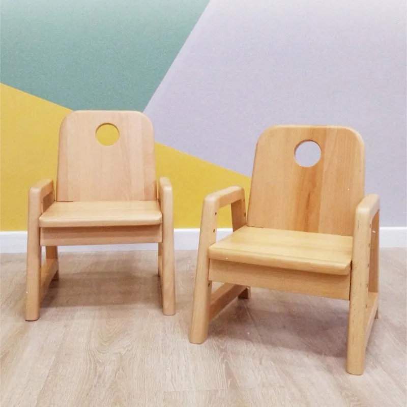 

Children's Growth Chair Baby Lift Armchair Early Education Nursery Baby Chair Solid Wood Modern Simple Kindergarten Stool