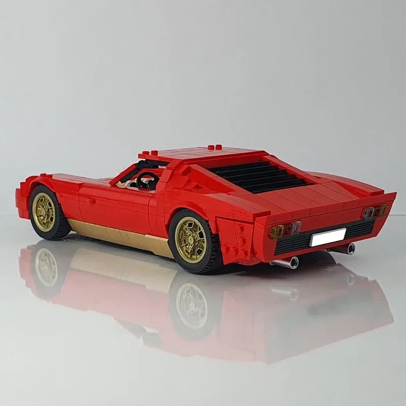 New MOC-132131 1177PCS Miura P400 SV Supercar Racing Car Vehicle Sport Model  Building Blocks Kid Educational Toy Birthdays Gift