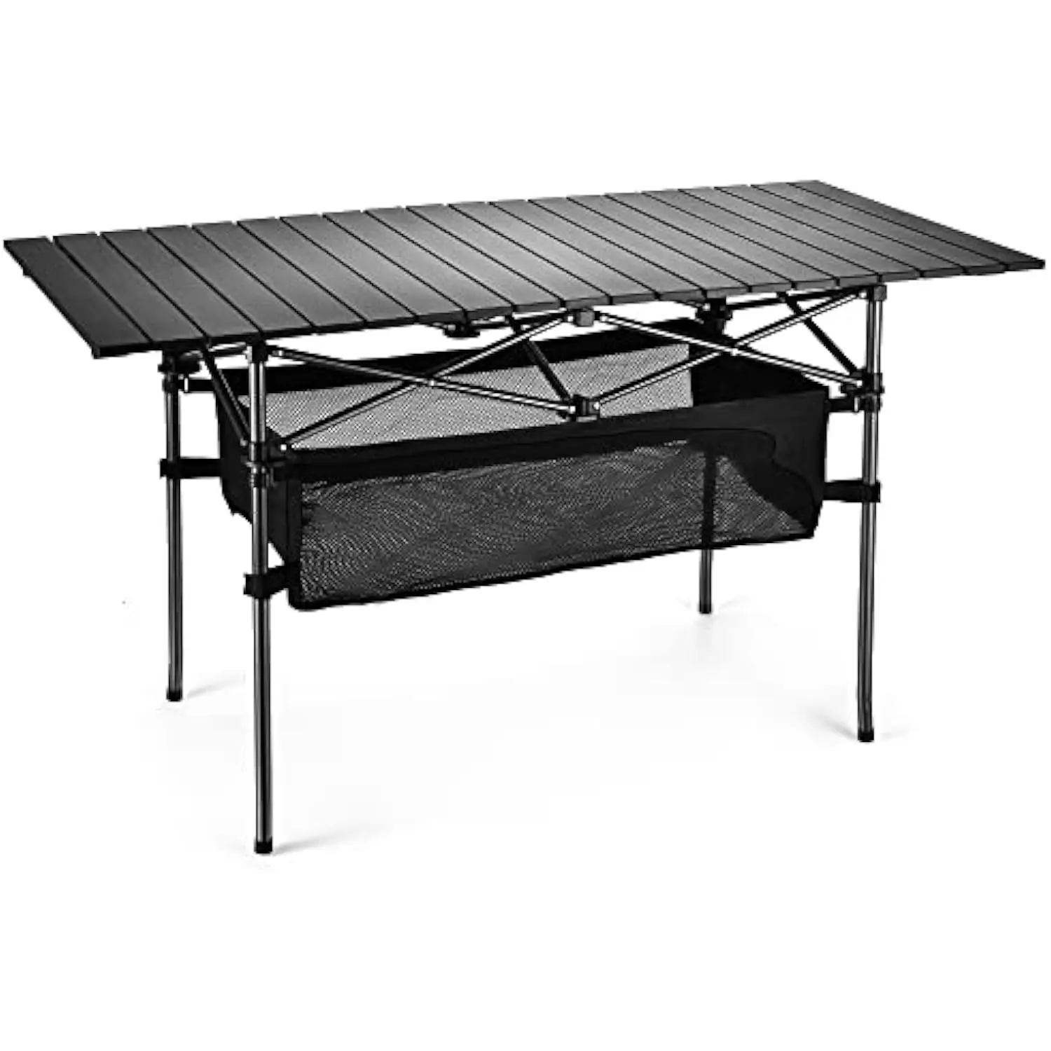 

Sanny Outdoor Folding Portable Picnic Camping Table, Aluminum Roll-up Table with Easy Carrying Bag for Indoor,Outdoor,Camping,