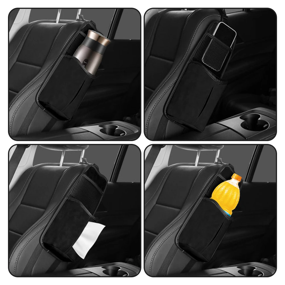 For Suzuki Jimny jb64 jb74 jb43 jb53 jb32 Car Seat Side Organizer Auto Interior Seat Storage Hanging Bag With Paper Towel Outlet