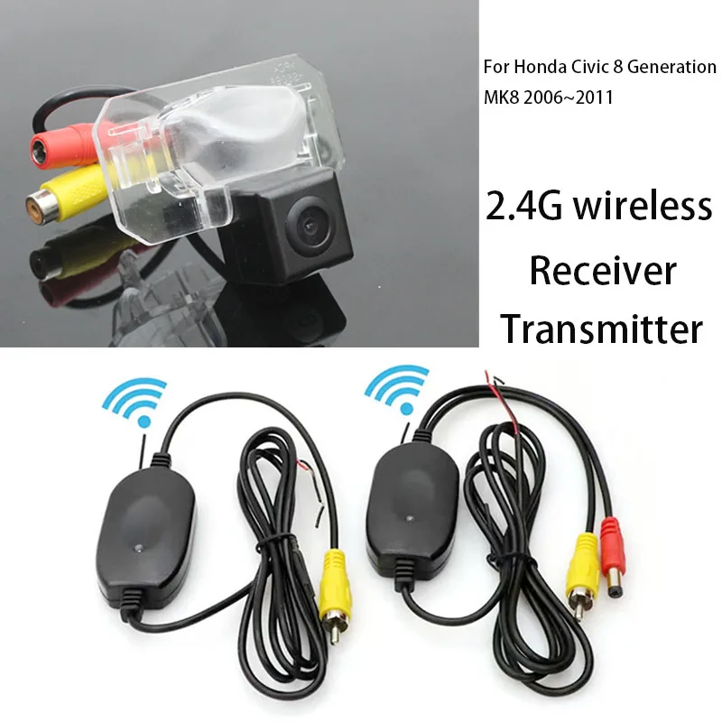 

Wireless Parking Camera For Honda Civic 8 Generation MK8 2006~2011 Car Back up Reverse Rear view Camera / HD CCD Night Vision