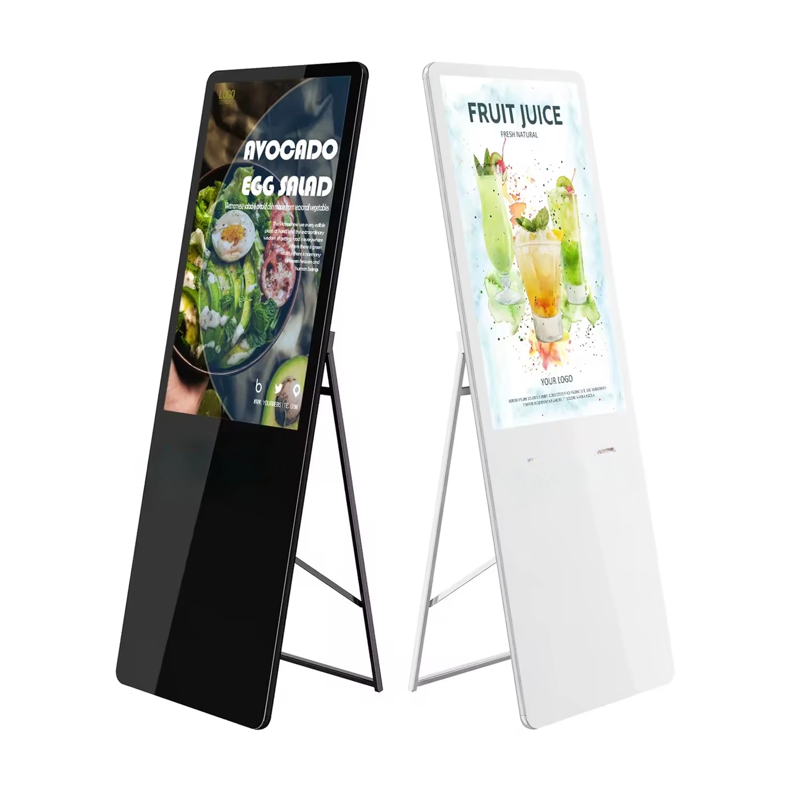 IPI49A 49 Inch LCD Indoor Advertising Screen Digital Billboard 4K Option Touchscreen Elevator Shopping Mall Retail Store