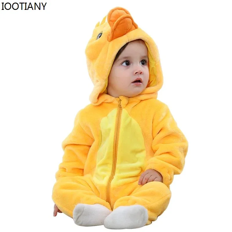 Косплей Хэллоуин мультфильм животных ролевой костюм детский костюм желтой утки детский милый фланелевой комбинезон карнавальная вечеринка Ma