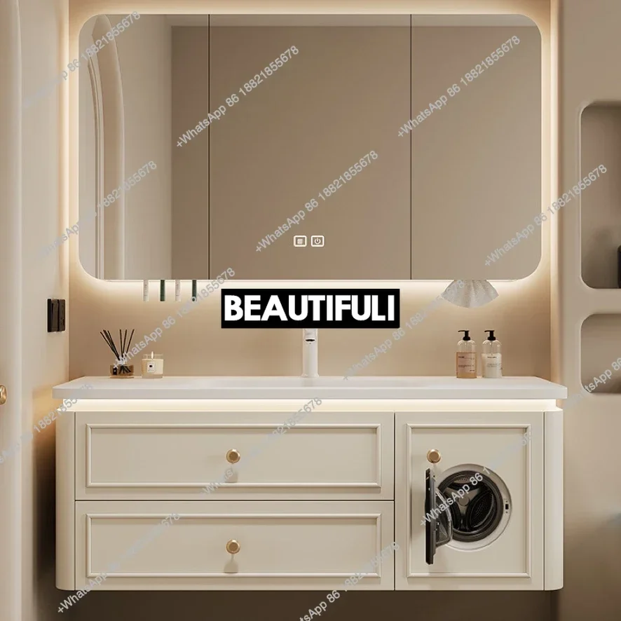 

Z136Bathroom Cabinet Combination Hot Bending Integrated Basin Washbasin Washbasin