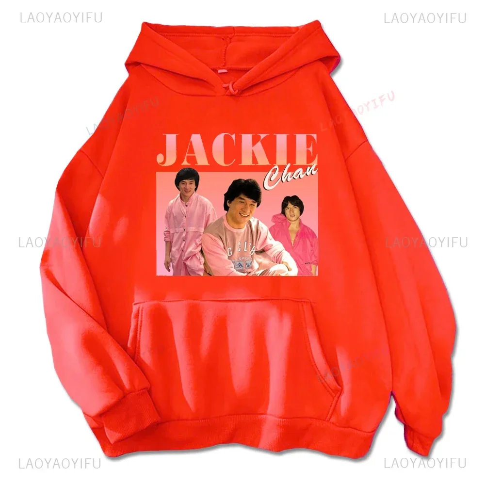 Director Jackie Chan Graphic Hoodie Funny Drop Shoulder Outerwear Men Woman Fashion Street Warm Sweatshirt Autumn Winter Hoody